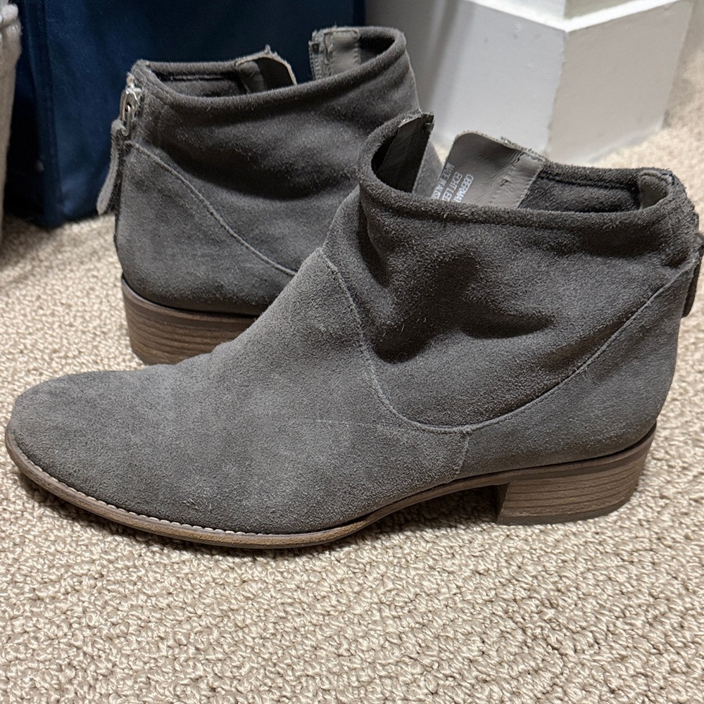 Paul Green Charcoal Suede Booties